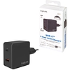 Logilink USB Wall Charger, 2port, USB-AF & USB-CF, 18W, w/PD, black (PA0220)