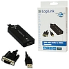 LogiLink VGA USB audióval- HDMI átalakító (CV0060)