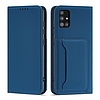 Mágneses kártyatartó tok Xiaomi Redmi Note 11 Pouch Card pénztárca kártyatartóhoz, kék