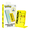 Mágneses powerbank OTL 5000 mAh, USB-C 15W, Pokemon Pikatchu állvánnyal sárga (PK1191)