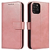 Magnet Case elegáns flip cover tok állvány funkcióval Xiaomi Redmi Note 11 Pro+ 5G (Kína) / 11 Pro 5G (Kína) / Mi11i HyperCharge / Poco X4 NFC 5G rózsaszín