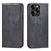 Magnet Fancy Case Case tok iPhone 13 Pro Max Pouch Wallet kártyatartóhoz, fekete