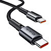 McDodo CC-7493 autós töltő kijelzővel, USB-C, 5A, 65 W + USB-C kábel 1 m 100 W fekete