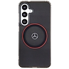 Mercedes Double Layer W Red MagSafe tok Samsung Galaxy S24-hez - fekete