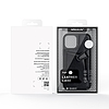 Nillkin Aoge Leather Case valódi bőr védő pénztárcahuzat iPhone 12 mini barna