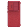 Nillkin Qin bőr Pro tok Samsung Galaxy S23 Flip Cover Camera Cover Red