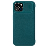 Nillkin Qin Pro bőrtok-sima bőr iPhone 14 Plus 6.7 2022 Exuberant Green