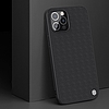 Nillkin Textured Case masszív borítás gél kerettel és nylon hátul iPhone 12 Pro Max fekete