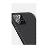 Nillkin Textured Case masszív borítás gél kerettel és nylon hátul iPhone 12 Pro Max fekete