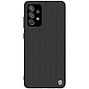 Nillkin Textured Case masszív burkolat gél kerettel és nylon hátul Samsung Galaxy A72 4G fekete