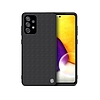 Nillkin Textured Case masszív burkolat gél kerettel és nylon hátul Samsung Galaxy A72 4G fekete