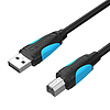 Nyomtatókábel USB 2.0 A - USB-B szellőző VAS-A16-B200 2 m fekete