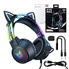 ONIKUMA X15 PRO Gaming headset Cat fekete (X15 PRO Cat Black)