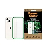 PanzerGlass ClearCase antibakteriális tok Military Grade tanúsítvánnyal iPhone 13 / 14 / 15 telefonhoz - átlátszó zöld