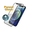 PanzerGlass E2E Microfracture antibakteriális üveg Swarovsky Crystal kameraburkolattal iPhone 12 mini készülékhez - fekete kerettel