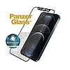 PanzerGlass E2E Microfracture Antibakteriális üveg Swarovsky Crystal kamerafedéllel iPhone 12 Pro Max készülékhez - fekete kerettel