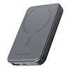 Powerbank Joyroom JR-W020 Mini 5000 mAh USB-A USB-C induktív 20 W - fekete + USB-C / USB-C kábel