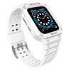 Protect Strap Band Case csuklópánt Apple Watch 7 / 6 / 5 / 4 / 3 / 2 / SE (45 / 44 / 42 mm) Case Armor óra fedél fehér