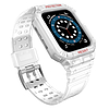 Protect Strap Band Case csuklópánt Apple Watch 7 / 6 / 5 / 4 / 3 / 2 / SE (45 / 44 / 42 mm) Case Armor óra fedél átlátszó