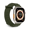 Puro Extreme nylon szíj Apple Watchhoz 42 / 44 / 45 / 49 mm - Sötétzöld