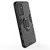 Ring Armor Case Kickstand strapabíró, masszív burkolat Samsung Galaxy A72 4G fekete