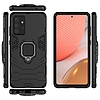 Ring Armor Case Kickstand strapabíró, masszív burkolat Samsung Galaxy A72 4G fekete