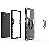 Ring Armor Case Kickstand Tough Rugged Cover Samsung Galaxy A72 4G kék