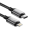 Rocoren USB-C gyorstöltő kábel a Lightning Retro sorozathoz 1 m szürke (RCPBCL-RT0G)