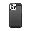 Rugalmas karbon mintás tok iPhone 15 Pro Max Carbon Case-hez - fekete