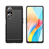 Rugalmas karbon mintás tok Oppo A98 5G Carbon Case-hez - fekete