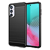 Rugalmas karbon mintás tok Samsung Galaxy M54 Carbon Case-hez - fekete