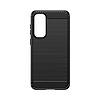 Rugalmas karbon mintás tok Samsung Galaxy S23 FE Carbon Case-hez - fekete