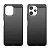 Rugalmas karbon mintás tok Xiaomi Redmi 12 Carbon Case-hez - fekete