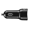 Silver Monkey SMA078 autós töltő 1xUSB-C 1xUSB-A 45W PD QC - fekete