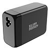 Silver Monkey SMA155 200W GaN töltő 3xUSB-C PD USB-A QC 3.0 levehető tápkábellel - fekete