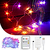 Smart fényfüzér - csillag - zene mód - USB - 25 RGB LED - 5 m - Bluetooth (58385)