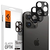 Spigen Optik. TR Camera Protector Camera edzett üveg (2 db) iPhone 14 Pro / 14 Pro Max fekete