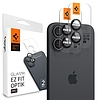 Spigen - Optik.tR EZ Fit Pro kameraüveg (2 csomag) - iPhone 16 / iPhone 16 Plus - Fekete