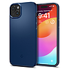 Spigen Thin Fit tok iPhone 15 Plus-hoz - kék