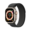 Sport tépőzáras Apple Watch 9 / 8 / 7 / 6 / SE / 5 / 4 / 3 / 2 / 1 (38, 40, 41 mm) Dux Ducis szíj YJ verzió - fekete és szürke