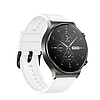 Szilikon szíj Huawei Watch GT 2/3/4/2 Pro/3 Pro/4 Pro/GT 2e 46mm-hez - fehér