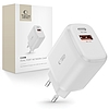 Tech-Protect C20W töltő USB-C PD 20W / USB-A QC 3.0 - fehér