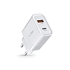 Tech-Protect C30W töltő USB-C PD 30W / USB-A QC 3.0 - fehér