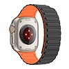 Tech-Protect IconBand mágneses szíj Apple Watch 4 / 5 / 6 / 7 / 8 / 9 / SE / Ultra 1 / 2 (42/44/45/49 mm) - fekete-narancssárga