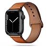 Tech-Protect LeatherFit szíj Apple Watch 4/5/6/7/8/9/SE / Ultra 1/2 (42/44/45/49 mm) - barna