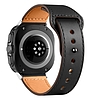 Tech-Protect Leatherfit szíj Samsung Galaxy Watch Ultra (47 mm) készülékhez - fekete