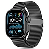 Tech-Protect Milano szíj Apple Watchhoz 6 / 7 / 8 / 9 / 10 / SE / Ultra 1 / 2 (44 / 45 / 46 / 49 MM) - fekete