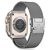 Tech-Protect Milano szíj Apple Watchhoz 6 / 7 / 8 / 9 / 10 / SE / Ultra 1 / 2 (44 / 45 / 46 / 49 MM) - Ezüst