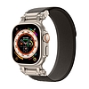 Tech-Protect nylon Delta szíj Apple Watch 4 / 5 / 6 / 7 / 8 / 9 / SE / Ultra 1 / 2 (42 / 44 / 45 / 49 mm) - fekete-narancssárga