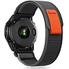 Tech-Protect nylon szíj Garmin Fenix 3 / 5X / 3HR / 5X Plus / 6X / 6X Pro / 7X készülékhez - fekete-narancs